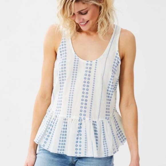 Current/Elliott Tops - Current/Elliott Ballet Tank Daisy Stripe Size 2